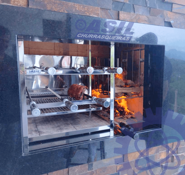 Modelo Braseiro com 6 espetos