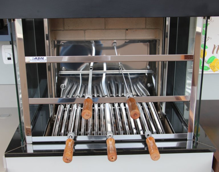 Modelo Parrilla com 5 espetos